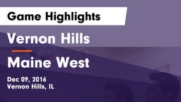 Vernon Hills  vs Maine West  Game Highlights - Dec 09, 2016