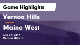 Vernon Hills  vs Maine West  Game Highlights - Jan 27, 2017