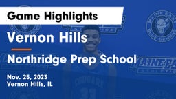 Vernon Hills  vs Northridge Prep School Game Highlights - Nov. 25, 2023