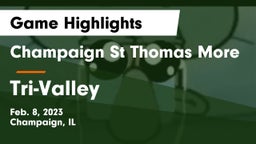 Champaign St Thomas More  vs Tri-Valley  Game Highlights - Feb. 8, 2023