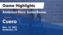 Anderson-Shiro Junior-Senior  vs Cuero  Game Highlights - Nov. 13, 2021