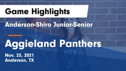 Anderson-Shiro Junior-Senior  vs Aggieland Panthers Game Highlights - Nov. 23, 2021