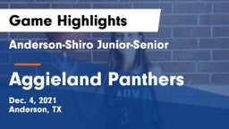 Anderson-Shiro Junior-Senior  vs Aggieland Panthers Game Highlights - Dec. 4, 2021