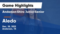 Anderson-Shiro Junior-Senior  vs Aledo  Game Highlights - Dec. 28, 2023