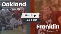Matchup: Oakland  vs. Franklin  2017