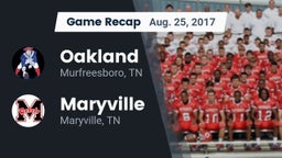 Recap: Oakland  vs. Maryville  2017