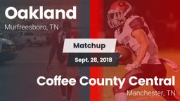 Matchup: Oakland  vs. Coffee County Central  2018