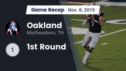 Recap: Oakland  vs. 1st Round 2019