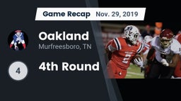 Recap: Oakland  vs. 4th Round 2019