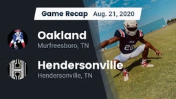 Recap: Oakland  vs. Hendersonville  2020