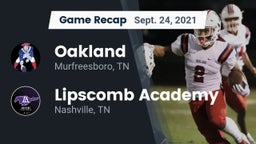 Recap: Oakland  vs. Lipscomb Academy 2021