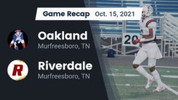 Recap: Oakland  vs. Riverdale  2021