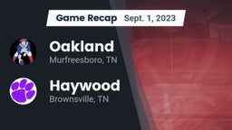 Recap: Oakland  vs. Haywood  2023