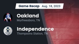 Recap: Oakland  vs. Independence  2023