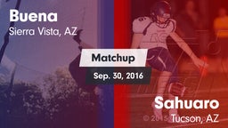 Matchup: Buena  vs. Sahuaro  2016