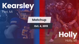 Matchup: Kearsley  vs. Holly  2019