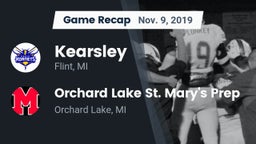 Recap: Kearsley  vs. Orchard Lake St. Mary's Prep 2019
