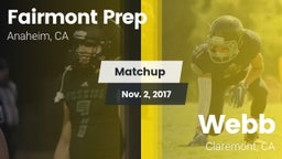 Matchup: Fairmont Prep High vs. Webb  2017