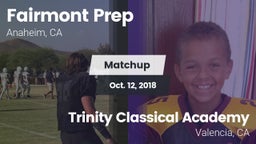 Matchup: Fairmont Prep High vs. Trinity Classical Academy  2018