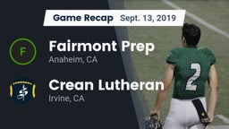 Recap: Fairmont Prep  vs. Crean Lutheran  2019