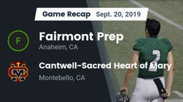 Recap: Fairmont Prep  vs. Cantwell-Sacred Heart of Mary  2019