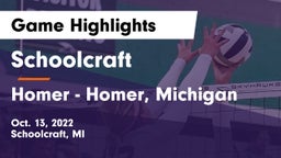 Schoolcraft  vs Homer  - Homer, Michigan Game Highlights - Oct. 13, 2022