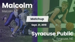 Matchup: Malcolm vs. Syracuse Public  2018