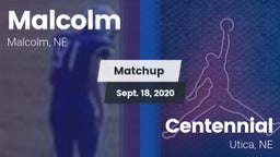 Matchup: Malcolm vs. Centennial  2020