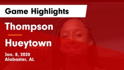 Thompson  vs Hueytown  Game Highlights - Jan. 8, 2020