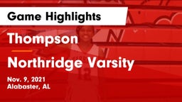 Thompson  vs Northridge Varsity Game Highlights - Nov. 9, 2021