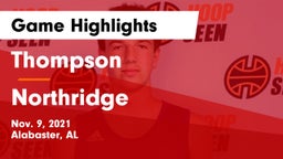 Thompson  vs Northridge  Game Highlights - Nov. 9, 2021