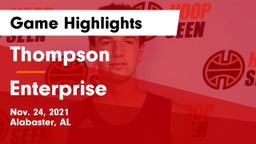 Thompson  vs Enterprise  Game Highlights - Nov. 24, 2021