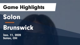 Solon  vs Brunswick  Game Highlights - Jan. 11, 2020