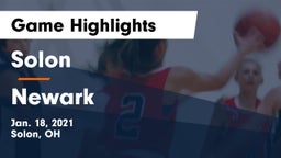 Solon  vs Newark  Game Highlights - Jan. 18, 2021