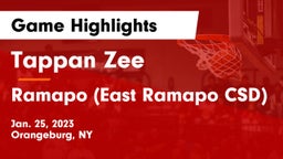Tappan Zee  vs Ramapo  (East Ramapo CSD) Game Highlights - Jan. 25, 2023