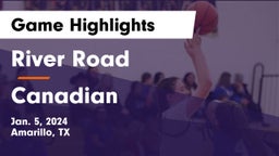 River Road  vs Canadian  Game Highlights - Jan. 5, 2024