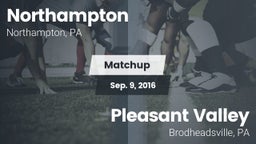 Matchup: Northampton High vs. Pleasant Valley  2016