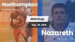 Matchup: Northampton High vs. Nazareth  2016