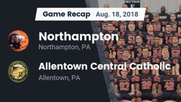 Recap: Northampton  vs. Allentown Central Catholic  2018