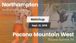 Matchup: Northampton High vs. Pocono Mountain West  2018