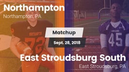 Matchup: Northampton High vs. East Stroudsburg  South 2018