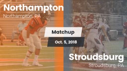 Matchup: Northampton High vs. Stroudsburg  2018
