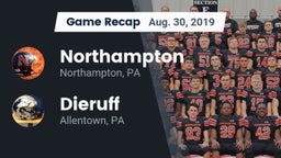 Recap: Northampton  vs. Dieruff  2019