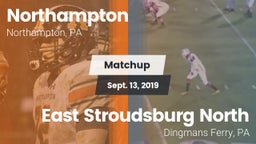 Matchup: Northampton High vs. East Stroudsburg North  2019