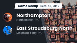 Recap: Northampton  vs. East Stroudsburg North  2019