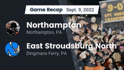 Recap: Northampton  vs. East Stroudsburg North  2022