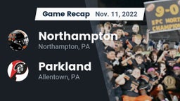 Recap: Northampton  vs. Parkland  2022