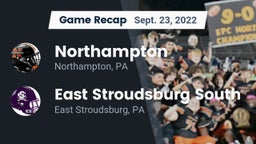 Recap: Northampton  vs. East Stroudsburg  South 2022
