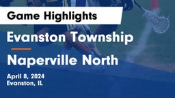 Evanston Township  vs Naperville North  Game Highlights - April 8, 2024