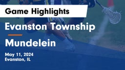 Evanston Township  vs Mundelein  Game Highlights - May 11, 2024